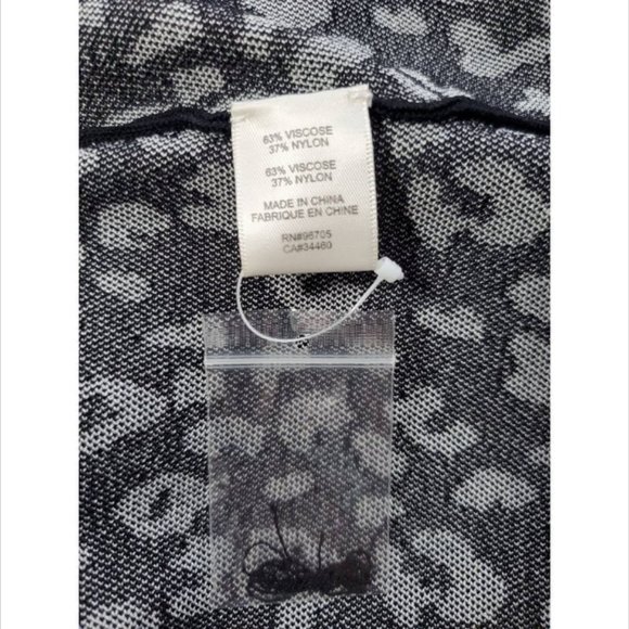 Rebecca Taylor Women Animal Print Round Neck Dress Black Sz S #102 - Picture 11 of 12